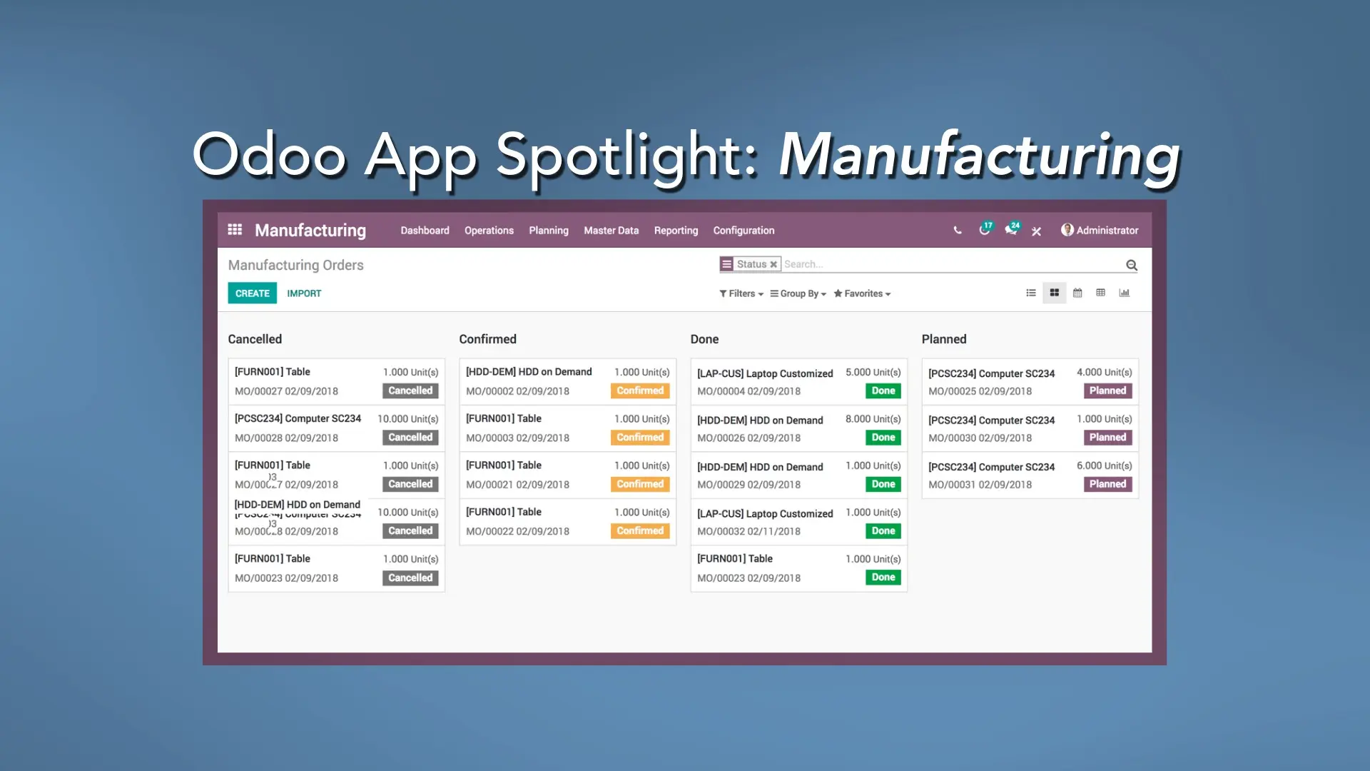 Manufacturing - Odoo App Spotlight | Lighthouse IT Hub